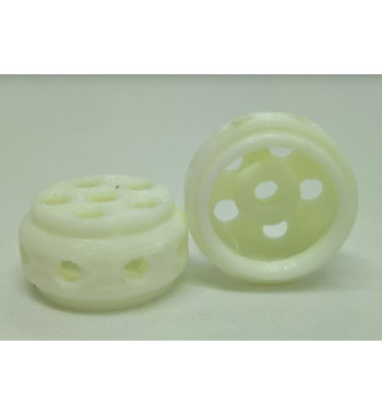 Llanta 3D Faster Blanca 14.5x8.5mm - Sloting Plus Slot Maxi