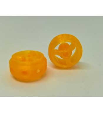 Llanta 3D Pitlane Naranja 15.5x8.5mm - Sloting Plus Slot Maxi