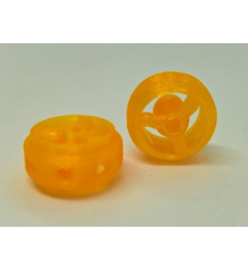 Llanta 3D Pitlane Naranja 14.5x8.5mm - Sloting Plus Slot Maxi