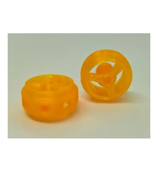 Llanta 3D Pitlane Naranja 14.5x8.5mm - Sloting Plus Slot Maxi