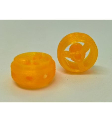 Llanta 3D Pitlane Naranja 14.5x8.5mm - Sloting Plus Slot Maxi