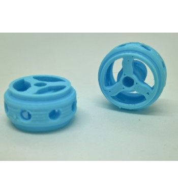 Llanta 3D Pitlane Azul 14.5x8.5mm - Sloting Plus Slot Maxi