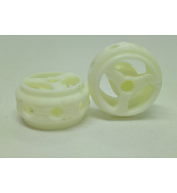 Llanta 3D Pitlane Blanca 14.5x8.5mm - Sloting Plus Slot Maxi