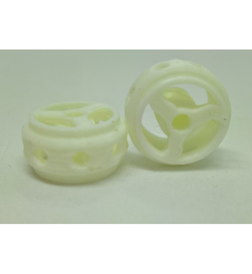 Llanta 3D Pitlane Blanca 14.5x8.5mm - Sloting Plus Slot Maxi