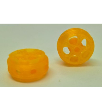Llanta 3D Targa Naranja 15.5x8.5mm - Sloting Plus Slot Maxi