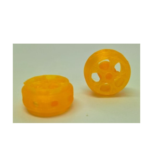 Llanta 3D Targa Naranja 15.5x8.5mm - Sloting Plus Slot Maxi