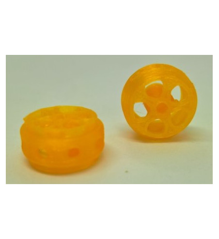 Llanta 3D Targa Naranja 15.5x8.5mm - Sloting Plus Slot Maxi