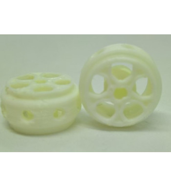 Llanta 3D Targa Blanco 15.5x8.5mm - Sloting Plus Slot Maxi