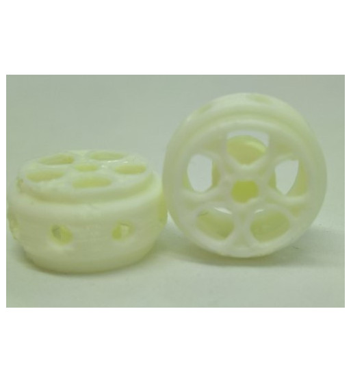 Llanta 3D Targa Blanco 15.5x8.5mm - Sloting Plus Slot Maxi