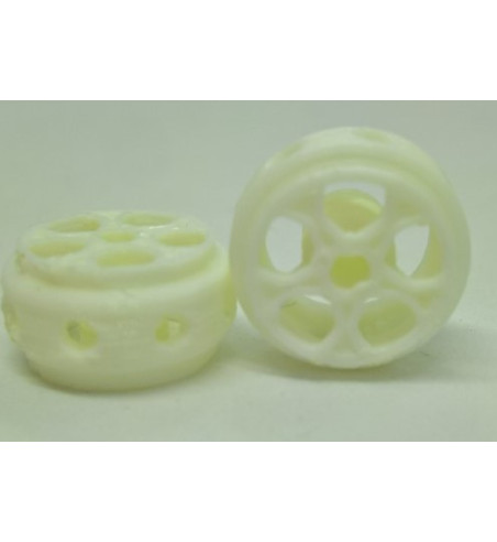 Llanta 3D Targa Blanco 15.5x8.5mm - Sloting Plus Slot Maxi