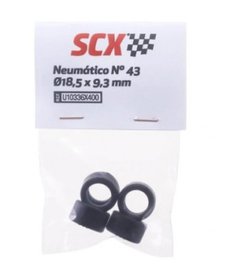 Scalextric Neumático N43 18.5x9.3mm | Repuesto Slot  Slot-maxi.com
