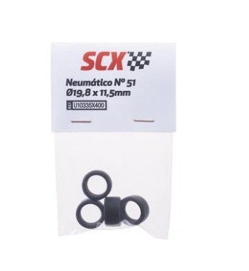 Scalextric Neumático N51 19.8x11.5mm | Recambio Slot  Slot-maxi.com