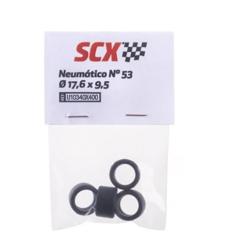 Scalextric Neumático N53 17.6x9.5mm | Repuesto Slot Cars  Slot-maxi.com
