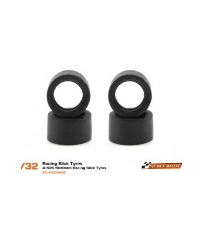 Scaleauto Slick Racing AS25 18.5x10.5 | Goma para Slot Competitivo