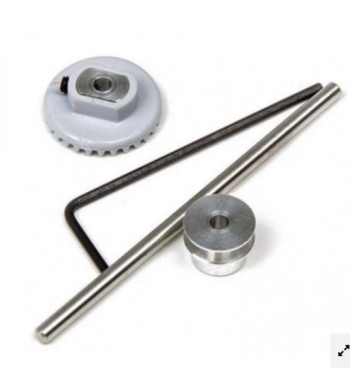Kit MITOOS M237 corona + eje 55mm + separador aluminio | slot-maxi.com