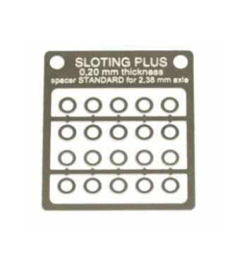 Separadores inox 0.20mm eje 3/32 Sloting Plus | slot-maxi.com