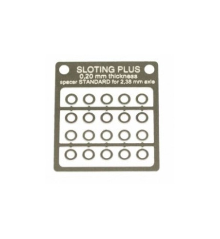 Separadores inox 0.20mm eje 3/32 Sloting Plus | slot-maxi.com