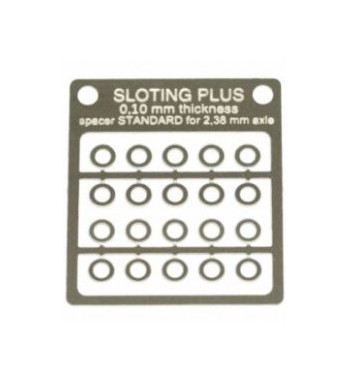Separadores inox 0.10mm eje 3/32 Sloting Plus | slot-maxi.com