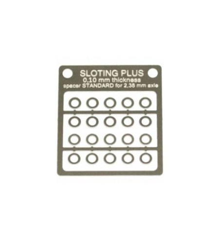 Separadores inox 0.10mm eje 3/32 Sloting Plus | slot-maxi.com