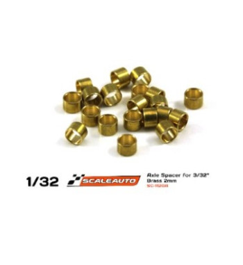 Separadores Bronce SCALEAUTO 2mm | Kit Profesional Slot Racing