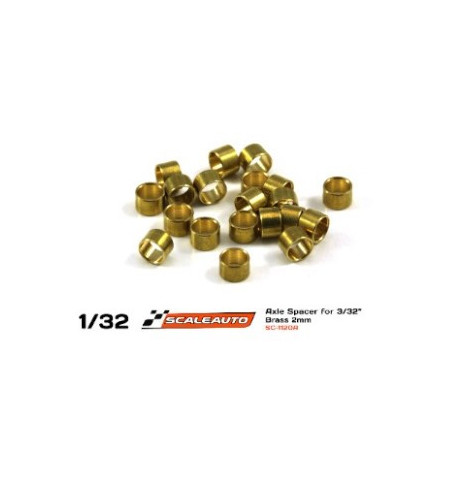 Separadores Bronce SCALEAUTO 2mm | Kit Profesional Slot Racing