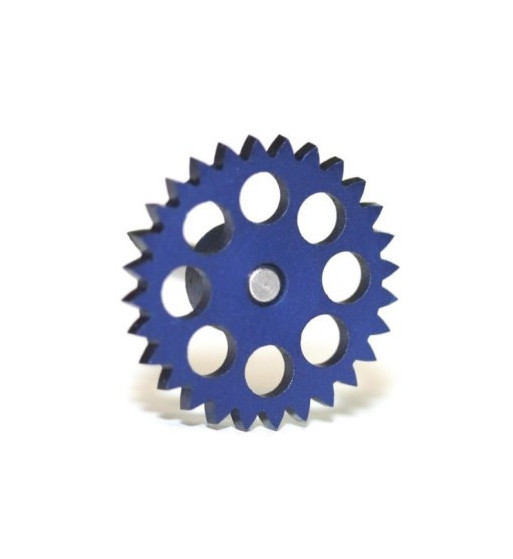 Sloting Plus corona 28D azul Ø16.8 - Transmisión precisa para slot cars Sloting Plus corona 28D azul Ø16.8 - Transmisión precisa para slot cars