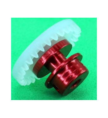 Corona slot roja 28 dientes en línea - Potencia y fiabilidad para todas las pistas