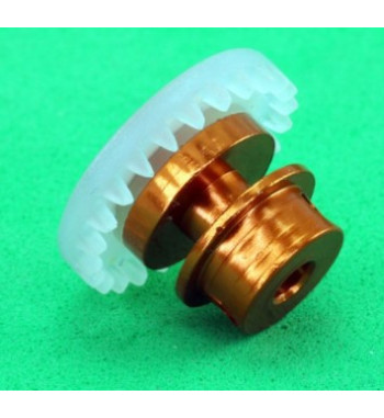 Corona slot 24 dientes naranja - Alto par motor y respuesta rápida