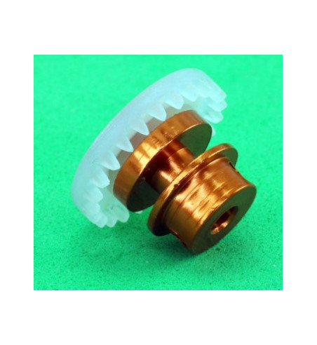 Corona slot 24 dientes naranja - Alto par motor y respuesta rápida