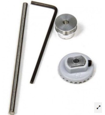 Mitoos M235 - Corona 25D + eje + separador aluminio