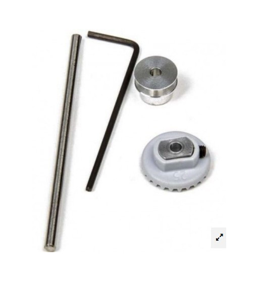 Mitoos M235 - Corona 25D + eje + separador aluminio Mitoos M235 - Corona 25D + eje + separador aluminio