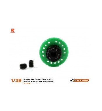 Scaleauto SC-1110R - Corona 24 dientes en línea nylon
