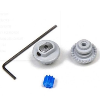 Mitoos M232 - Set coronas 25D/27D + piñón nylon 9 dientes