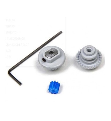 Mitoos M232 - Set coronas 25D/27D + piñón nylon 9 dientes