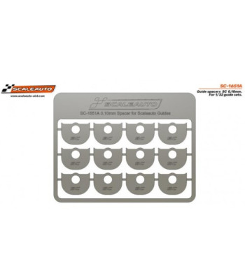 Separadores guía 0,10 mm SC-1651A Scaleauto - Precisión y control