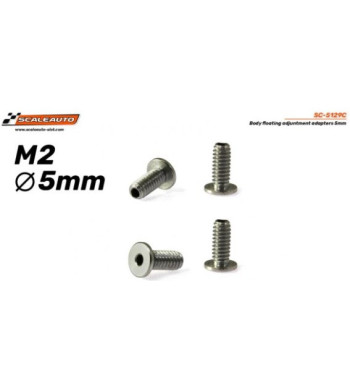 Scaleauto SC-5129C tornillería Body Floating M2x5mm|Tornillos slot carrocería|Slot-maxi.com