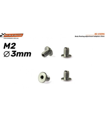 Scaleauto SC-5129A tornillería Body Floating M2x3mm|Slot tornillos carrocería|Slot-maxi.com