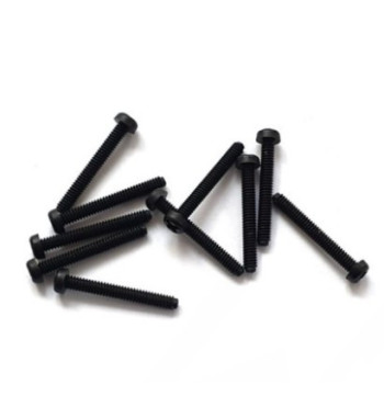 Tectime TT151 tornillos nylon negro cabeza plana Philips M2x15mm|Tornillo plano slot nylon|Slot-maxi.com