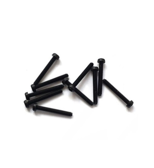 Tectime TT151 tornillos nylon negro cabeza plana Philips M2x15mm|Tornillo plano slot nylon|Slot-maxi.com