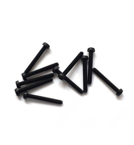 Tectime TT151 tornillos nylon negro cabeza plana Philips M2x15mm|Tornillo plano slot nylon|Slot-maxi.com