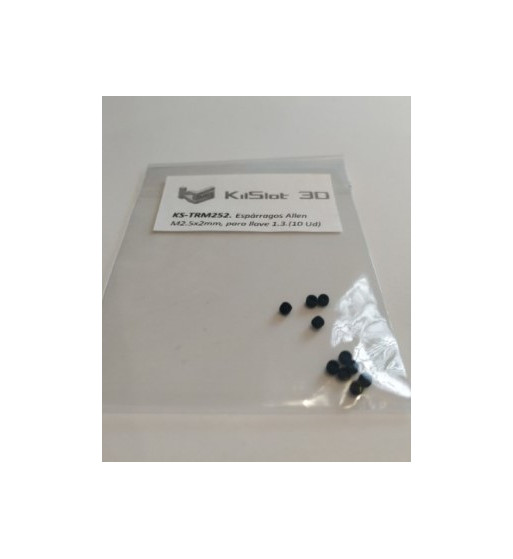 KILSLOT KS-TRM25 espárragos Allen M2x5mm llave 0,95 10ud|Espárragos Allen slot|Slot-maxi.com