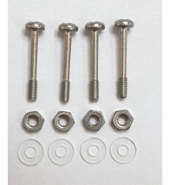 Tectime TT910 tornillos suspensión largos + tuerca y arandela|Kit tornillos suspensión largos slot|Slot-maxi.com