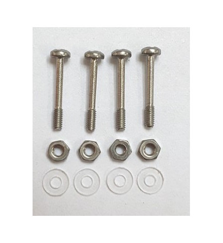Tectime TT910 tornillos suspensión largos + tuerca y arandela|Kit tornillos suspensión largos slot|Slot-maxi.com