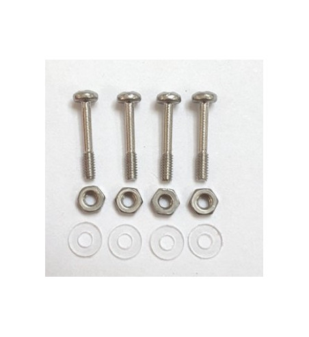 Tectime TT909 tornillos suspensión medios + tuerca y arandela|Kit tornillos suspensión medios slot|Slot-maxi.com