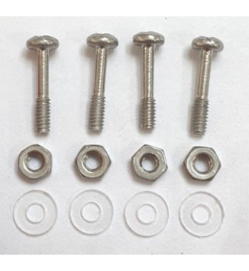 Tectime TT908 tornillos suspensión cortos + tuerca y arandela|Kit tornillos suspensión cortos slot|Slot-maxi.com