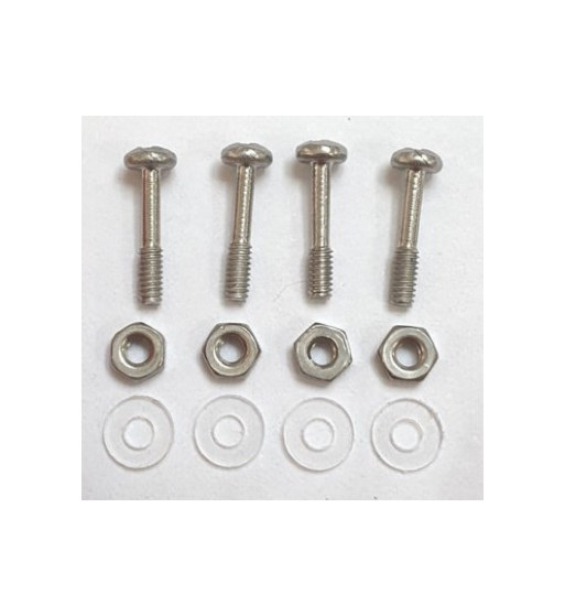 Tectime TT908 tornillos suspensión cortos + tuerca y arandela|Kit tornillos suspensión cortos slot|Slot-maxi.com