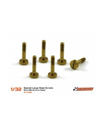 Tornillería latón suspensión carrocería M2x9 Scaleauto SC-5136B