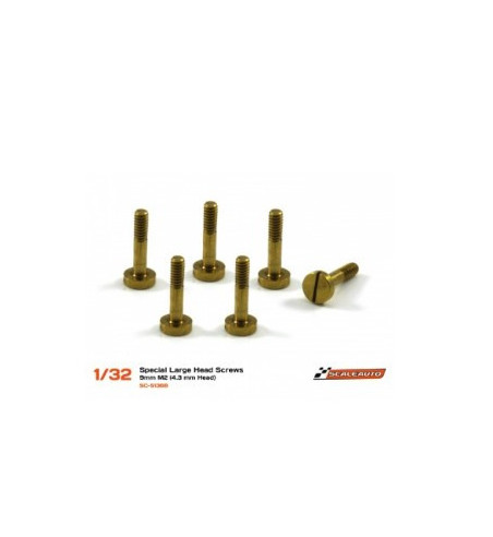 Tornillería latón suspensión carrocería M2x9 Scaleauto SC-5136B