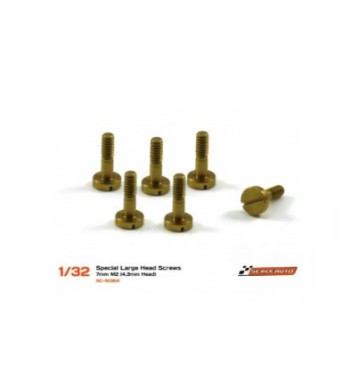 Tornillería latón suspensión carrocería M2x7 Scaleauto SC-5136A