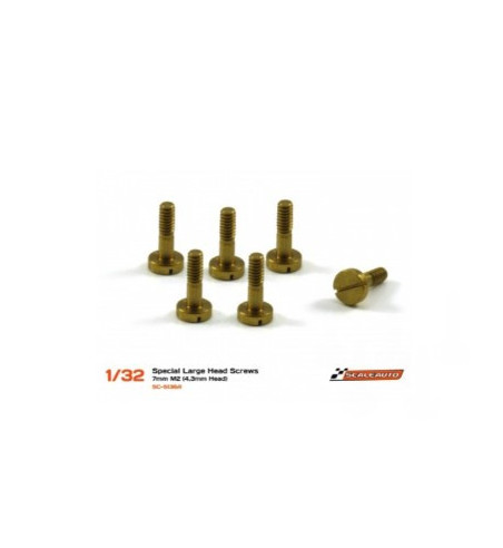Tornillería latón suspensión carrocería M2x7 Scaleauto SC-5136A